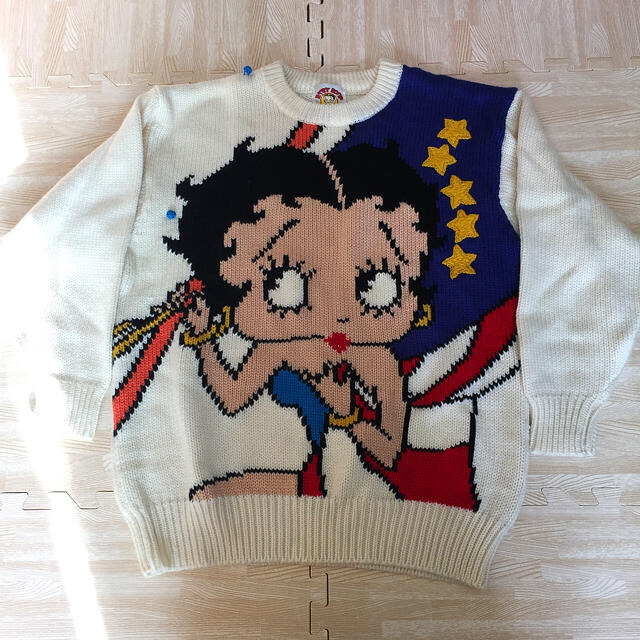 vintage betty boop bigニット レディースのトップス(ニット/セーター)の商品写真