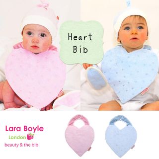 ハロッズ(Harrods)のLala Boyle ハートスタイ 新品未使用(ベビースタイ/よだれかけ)