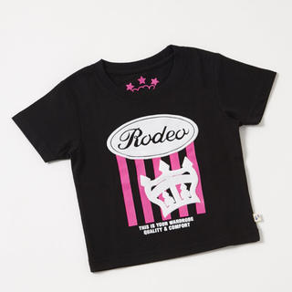 ロデオクラウンズワイドボウル(RODEO CROWNS WIDE BOWL)のロデオクラウンズ☆OVAL BOX LOGO Tシャツ ブラック L(Tシャツ(半袖/袖なし))
