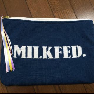 ミルクフェド(MILKFED.)のニットクラッチバッグ ミルクフェド(クラッチバッグ)