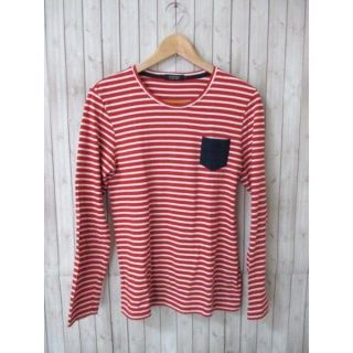 バーバリーブラックレーベル(BURBERRY BLACK LABEL)の☆バーバリーブラックレーベル ボーダー柄 長袖Tシャツ/メンズ/2☆美品(Tシャツ/カットソー(七分/長袖))