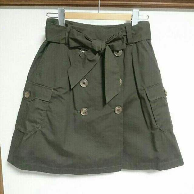 GAP(ギャップ)のギャップ ウエストリボン 巻きスカート レディースのスカート(ひざ丈スカート)の商品写真