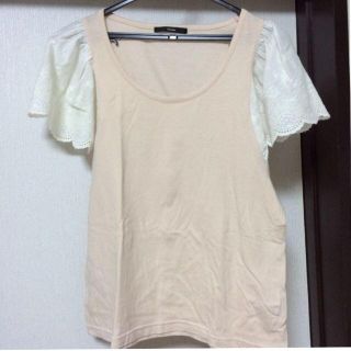 カスタネ(Kastane)のkastane袖レースTシャツ♡(Tシャツ(半袖/袖なし))