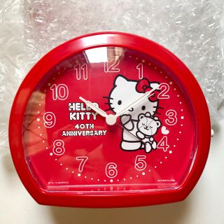 ハローキティ(ハローキティ)の【新品】Hello Kitty 目覚まし時計(置時計)