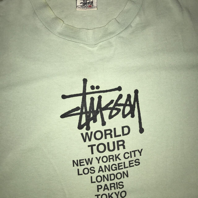 ネット激安通販 STUSSY tシャツ　world 白タグ tour Tシャツ/カットソー(半袖/袖なし)