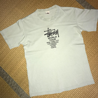 ステューシー(STUSSY)のStussy オールド白タグTシャツ ワールドツアー Mサイズ(Tシャツ/カットソー(半袖/袖なし))