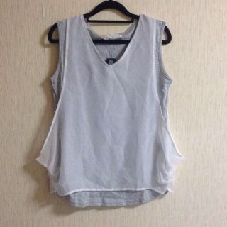 ジーナシス(JEANASIS)のタグ付新品☆ノースリ(カットソー(半袖/袖なし))