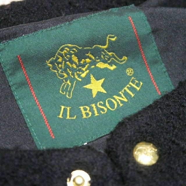 IL BISONTE(イルビゾンテ)のイルビゾンテ【IL BISONTE】　ノーカラーコート レディースのジャケット/アウター(ロングコート)の商品写真
