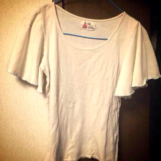 パラビオン(Par Avion)の袖フリルTシャツ(Tシャツ(半袖/袖なし))