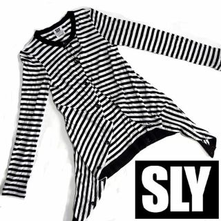 スライ(SLY)のパンダ様専用♥SLY スライ ボーダー変形トッパーカーディガン(カーディガン)