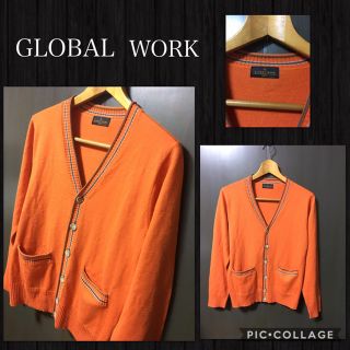 グローバルワーク(GLOBAL WORK)のGLOBAL WORK 長袖カーデ Vネック S 販売価格\4700+税(カーディガン)