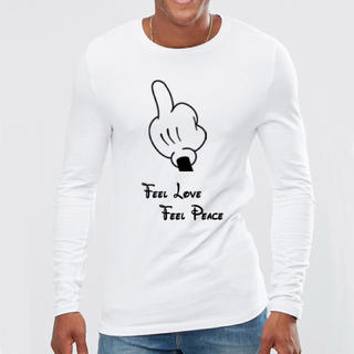 ロンハーマン(Ron Herman)のライズリヴァレンス リップハート フィールラブ ロングスリーブTシャツ wht(Tシャツ/カットソー(七分/長袖))