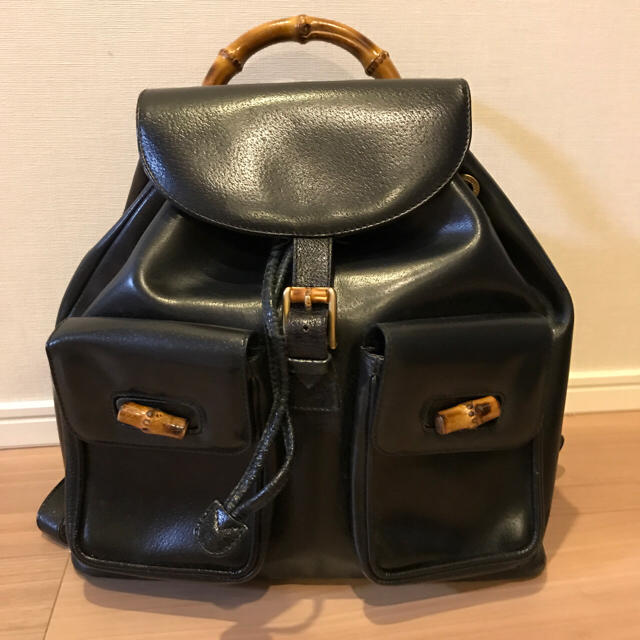 Gucci - グッチ バンブーリュック 黒の通販 by あき's shop｜グッチ