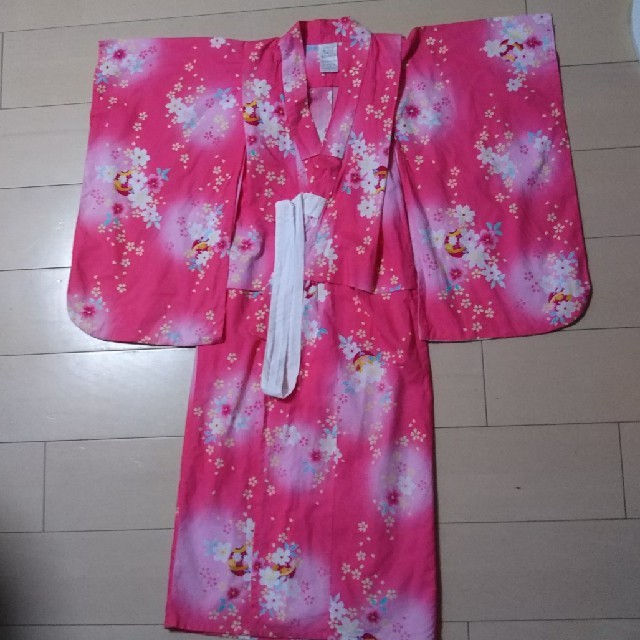 女児用浴衣  120 キッズ/ベビー/マタニティのキッズ服女の子用(90cm~)(甚平/浴衣)の商品写真