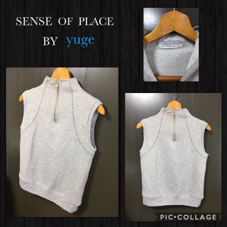 センスオブプレイスバイアーバンリサーチ(SENSE OF PLACE by URBAN RESEARCH)のSENCE OF PLACE BY Yuge ノースリーブプルオーバー(ベスト/ジレ)