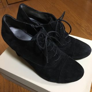 ピッティ(Pitti)の【美品】美脚レースアップブーティ(ブーティ)