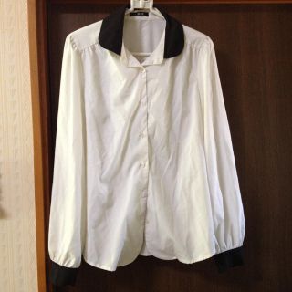 グレイル(GRL)のGRAIL＊モノクロブラウス(シャツ/ブラウス(長袖/七分))