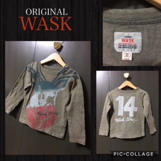 ワスク(WASK)のWASK ORIGINAL 長袖カットソー リブ イラスト ラメ入り ベビー95(Tシャツ/カットソー)