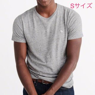 アバクロンビーアンドフィッチ(Abercrombie&Fitch)のともたん様専用♪【S】アバクロメンズクールネックワンポイント半袖T 杢グレー(Tシャツ/カットソー(半袖/袖なし))