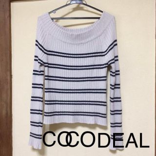 ココディール(COCO DEAL)のCOCODEAL ボーダー 長袖 ニット(ニット/セーター)