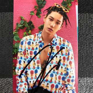 エクソ(EXO)のEXO カイ 直筆サイン入りSM公式写真(アイドルグッズ)