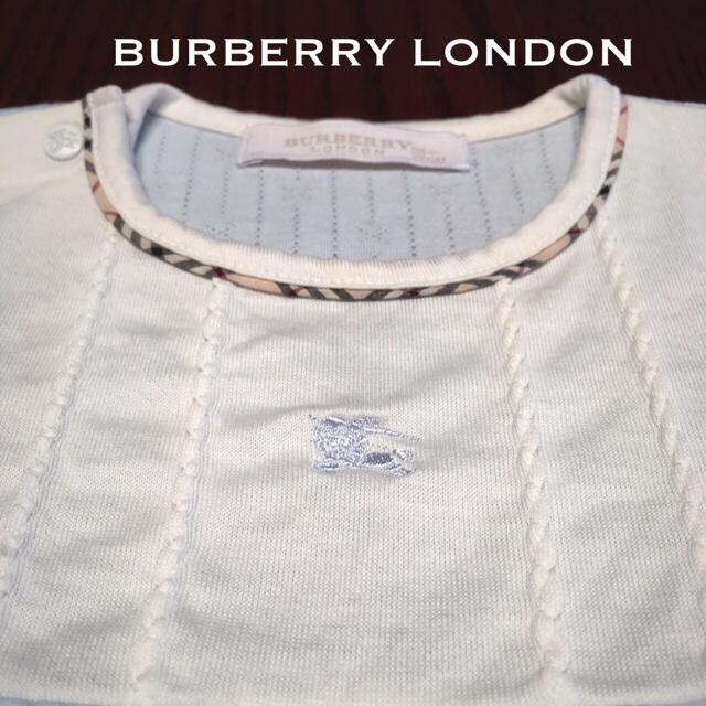 BURBERRY(バーバリー)のベビー服 バーバリー 新生児服 男女兼用(カバーオール スタイセット) キッズ/ベビー/マタニティのベビー服(~85cm)(ロンパース)の商品写真