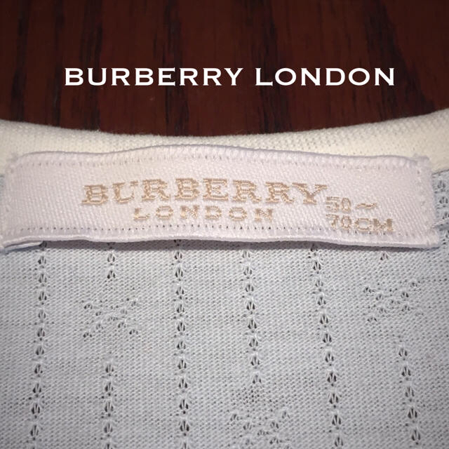 BURBERRY(バーバリー)のベビー服 バーバリー 新生児服 男女兼用(カバーオール スタイセット) キッズ/ベビー/マタニティのベビー服(~85cm)(ロンパース)の商品写真