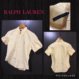 ラルフローレン(Ralph Lauren)のラルフローレン 半袖ブラウス BD カフスボタン 価格¥7900 サイズ9 美品(シャツ/ブラウス(半袖/袖なし))