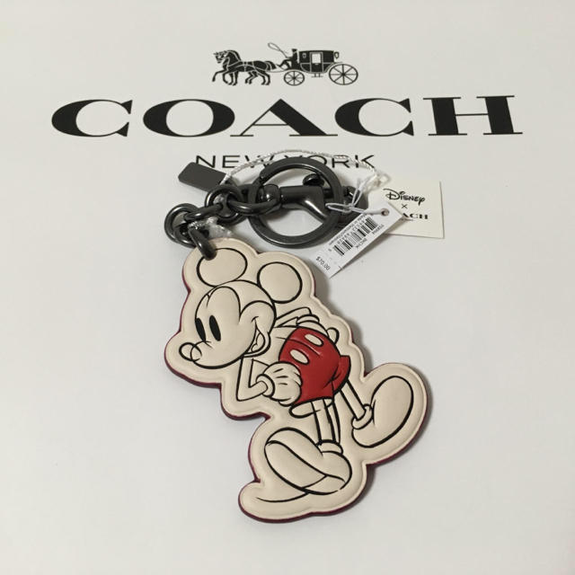 レア【新品】COACH×Disney コラボ★ミッキー キーホルダー