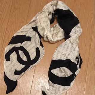 シャネル(CHANEL)の正規CHANEL ヴィンテージ シルク ストール ショール スカーフ マフラー(ストール/パシュミナ)