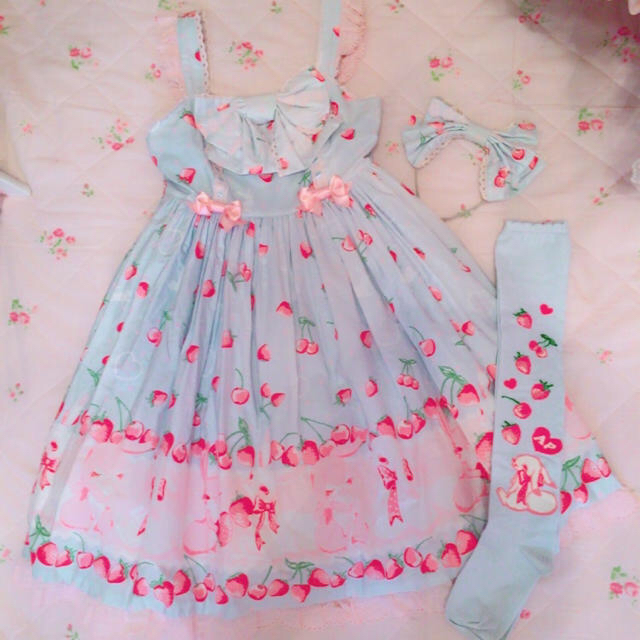 Cherry Berry Bunny ワンピース　Angelic Pretty