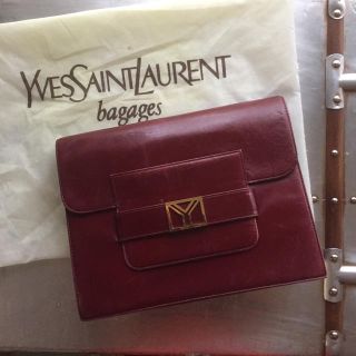 サンローラン(Saint Laurent)のyumpamn様専用★イヴサンローラン★クラッチバッグワインレッド★(クラッチバッグ)