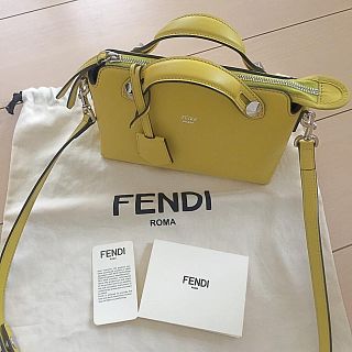 フェンディ(FENDI)の新品同様 フェンディ バイザウェイ ミニ イエロー (ショルダーバッグ)