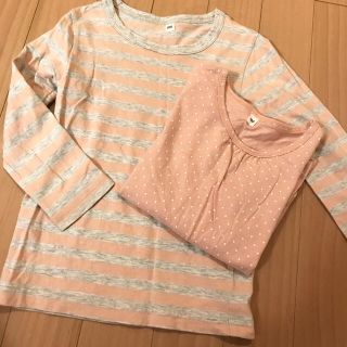 ムジルシリョウヒン(MUJI (無印良品))のMUJI 無印良品の定番 長袖Tシャツ100 2枚セット(Tシャツ/カットソー)