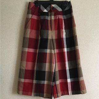 バーバリーブルーレーベル(BURBERRY BLUE LABEL)のバーバリー ブルーレーベルクレストブリッジ パンツ ワイドパンツ ガウチョ 34(キュロット)