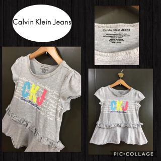 カルバンクライン(Calvin Klein)のCK Calvin Klein Jeans 半袖ワンピース フリル 4T(ワンピース)