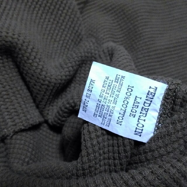 TENDERLOIN - テンダーロイン サーマル ワッフル Tシャツ Lサイズ 七分