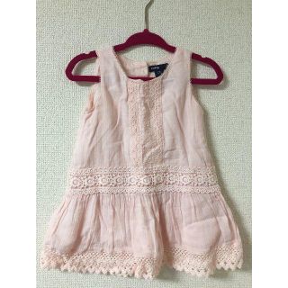 ベビーギャップ(babyGAP)のbabyGap 薄ピンクワンピース 6-12mohnths(ワンピース)