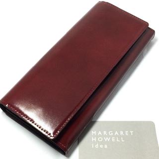 マーガレットハウエル(MARGARET HOWELL)の新品！マーガレットハウエル かぶせ長財布 リアルレザー 日本製 本物c236(財布)