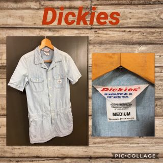 ディッキーズ(Dickies)のDickies ディッキーズ デニムシャツワンピ レディースM 美品(ミニワンピース)