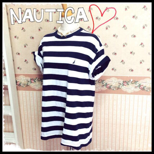 NAUTICA(ノーティカ)のNAUTICAメンズボーダーTシャツ レディースのトップス(Tシャツ(半袖/袖なし))の商品写真