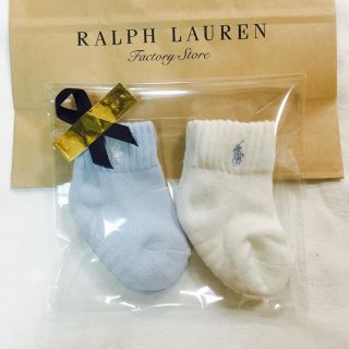 ラルフローレン(Ralph Lauren)のプチギフトに☆ラルフ新品ソックス！ニ足セット(靴下/タイツ)