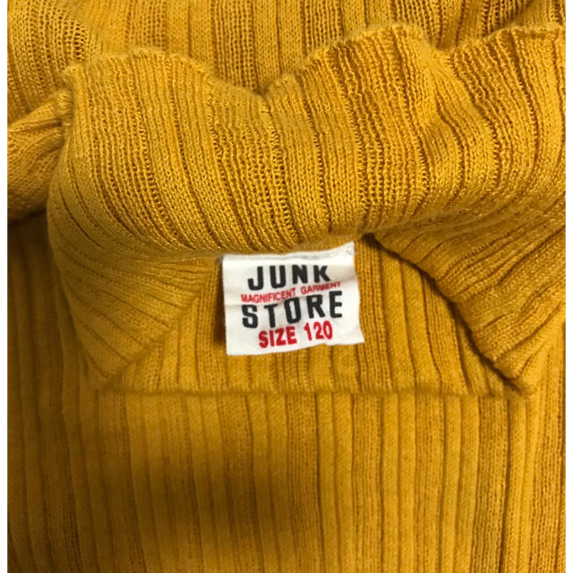 JUNK STORE(ジャンクストアー)の新品＆未使用 JUNK STORE タートルニット キッズ/ベビー/マタニティのキッズ服女の子用(90cm~)(ニット)の商品写真