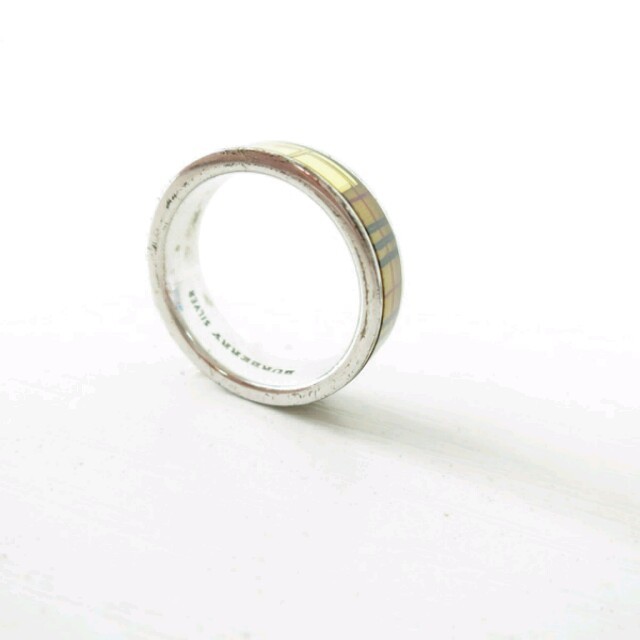 BURBERRY(バーバリー)のバーバリー BURBERRY 指輪 リング チェック柄 シルバー レディースのアクセサリー(リング(指輪))の商品写真