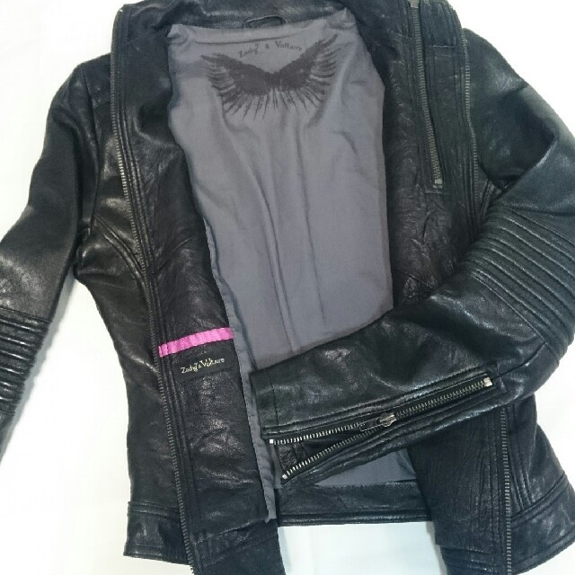Zadig&Voltaire - モコさま専用 羊革 レザージャケット、ライダース 黒
