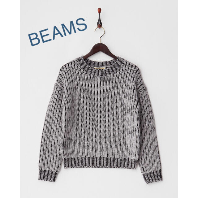 BEAMS(ビームス)のBEAMS  バルギー配色あぜ網プルオーバー レディースのトップス(ニット/セーター)の商品写真