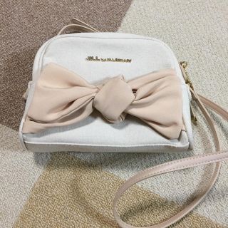 ジルバイジルスチュアート(JILL by JILLSTUART)の一度のみ♡リボン キャンバス ショルダーバッグ(ショルダーバッグ)