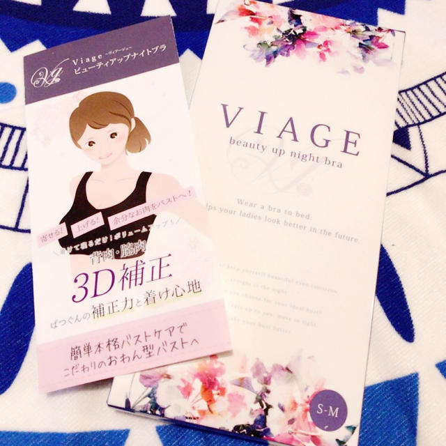 viage ナイトブラ S-Mサイズ レディースの下着/アンダーウェア(ブラ)の商品写真