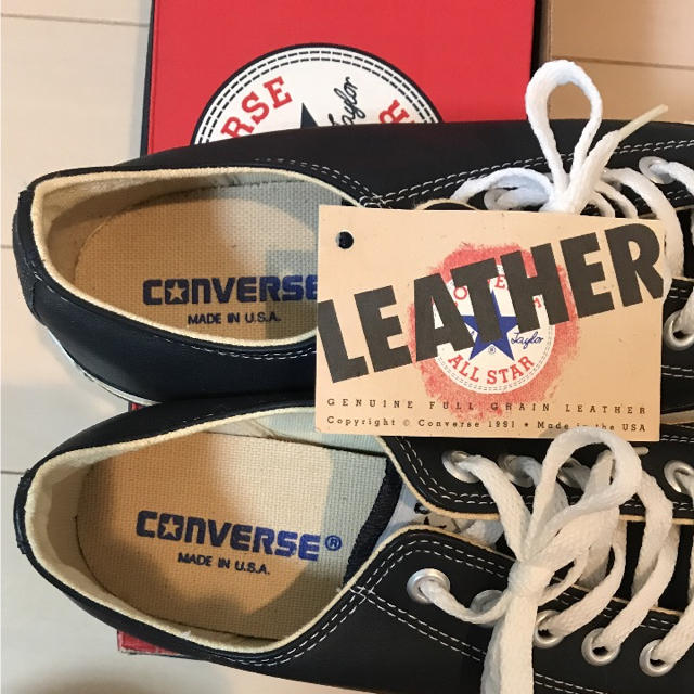 CONVERSE(コンバース)のコンバース CONVERSE オールスター LEATHER USA製 新品未使用 メンズの靴/シューズ(スニーカー)の商品写真