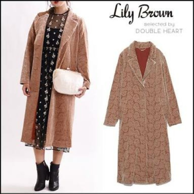 Lily Brown - リリーブラウン ベロア刺繍コートの通販 by クローゼット整理の為、大量出品中 ｜リリーブラウンならラクマ